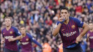 سواريز يمكن برشلونة من تقليص الفارق مع ريال مدريد