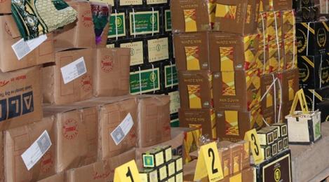 Nador : Plus de 1,8 MDH de marchandises de contrebande saisies en un weekend