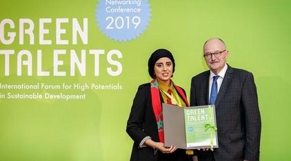 باحثة مغربية تتوج بجائزة المواهب الخضراء بألمانيا لسنة 2019
