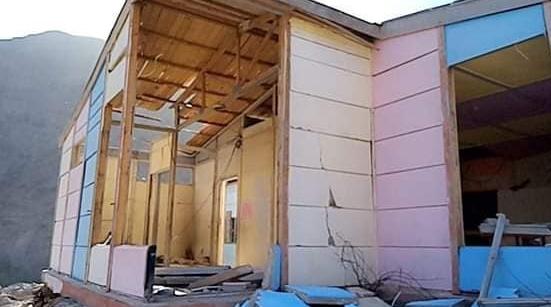 انهيار حجرتين دراسيتين بإحدى الفرعيات بإقيلم تارودانت
