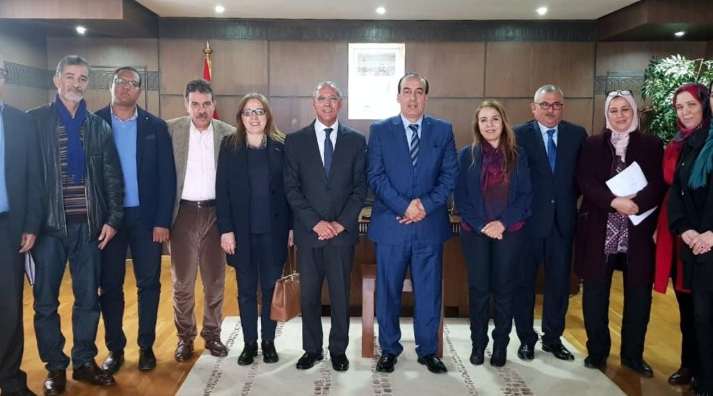 الوزير الحسن عبيابة يستقبل أعضاء اللجنة التنظيمية للجائزة الوطنية الكبرى للصحافة