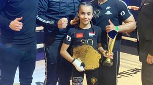 Une marocaine de 9 ans encore une fois championne du monde de kickboxing