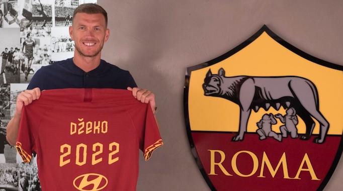 L'attaquant international bosnien Dzeko prolonge son contrat avec l'AS Rome jus…