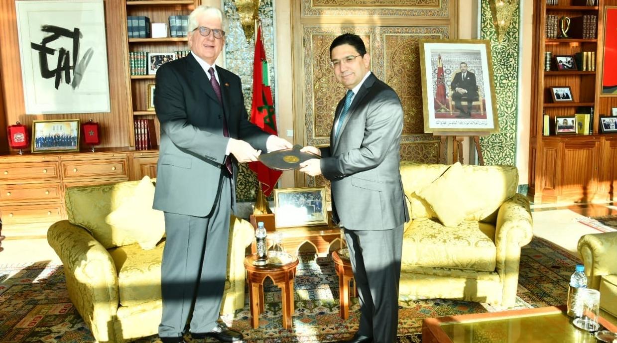 Le nouvel ambassadeur américain à Rabat, David T. Fischer, reçu par Nasser Bour…