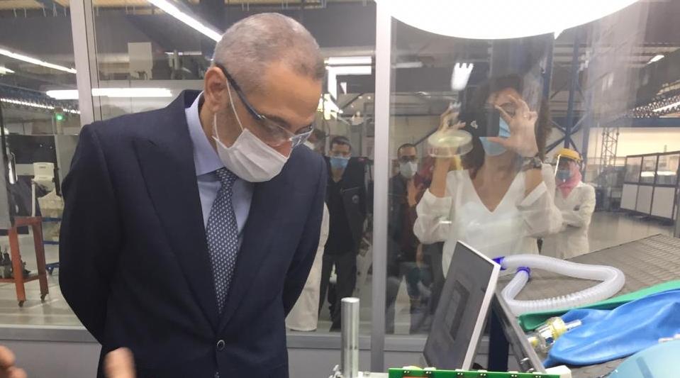 Nouaceur: Visite de MHE à l'usine de fabrication des respirateurs artificiels (…