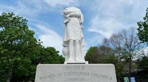 Des statues de Christophe Colomb attaquées à Boston, à Miami et en Virginie