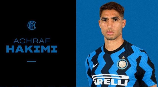 Officiel: Achraf Hakimi rejoint l'Inter Milan