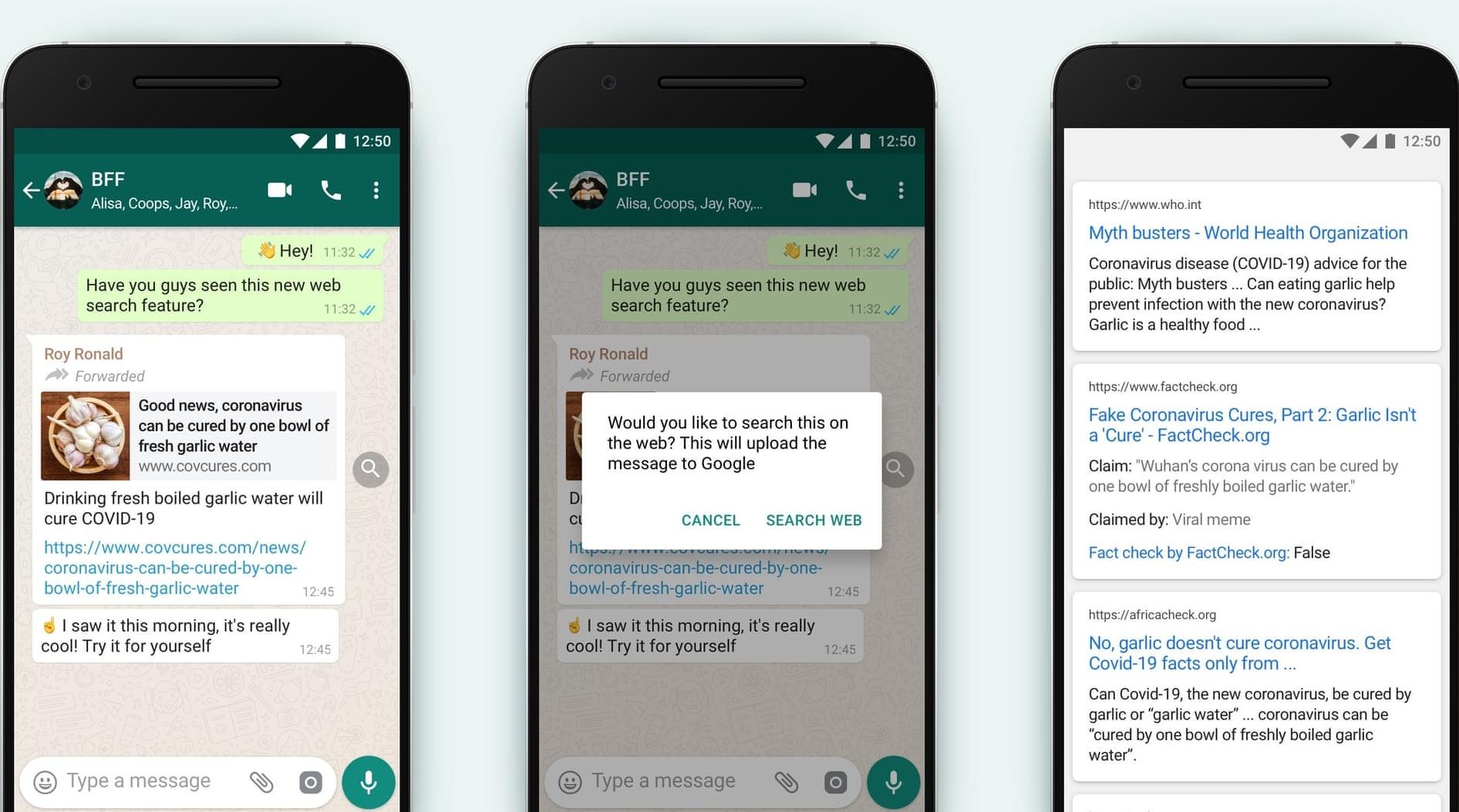 WhatsApp lance une fonction de vérification des faits