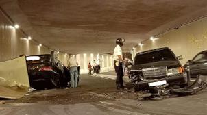 VIDEO// Casablanca : accident de voiture au niveau de la trémie de Gandhi, des …