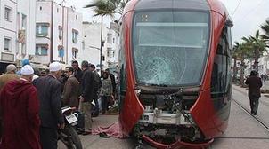 Casablanca : un motocycliste blessé suite à un accident de tramway (photos)