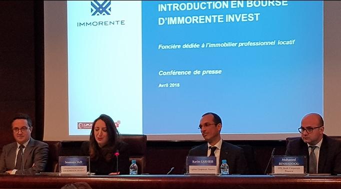 Maroc: Immorente Invest améliore son chiffre d'affaires de 4% en 2020