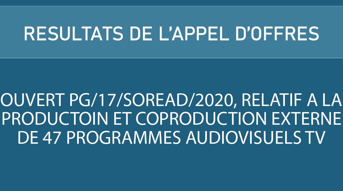Appel d'offres - Soread 2M