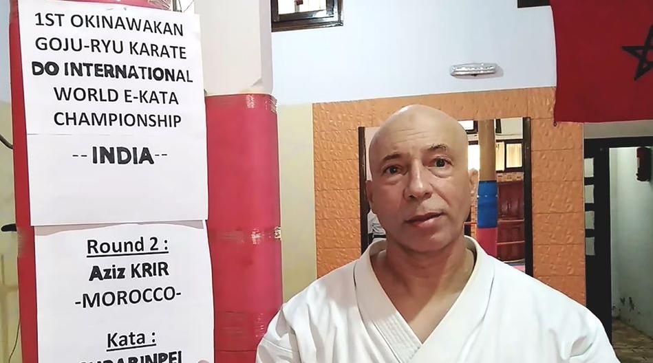 Championnat international virtuel de karaté «Goju-Ryu» : Le Marocain Aziz Krir …