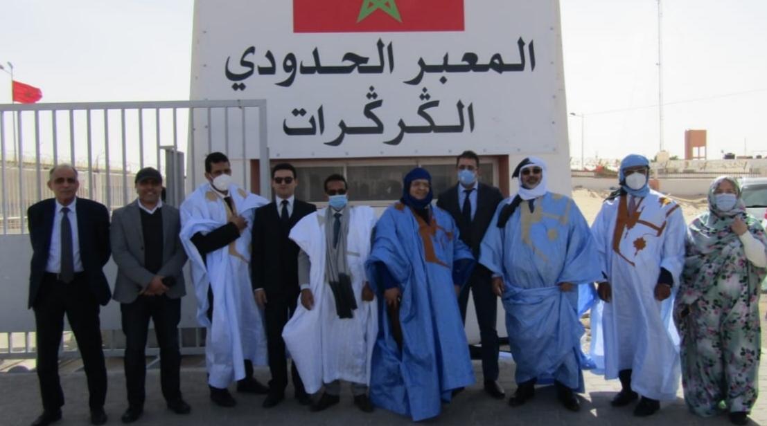 أعضاء المجلس الوطني للموثقين بالمغرب يزورون معبر الكركرات