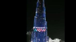 Projection éblouissante de la nouvelle marque "Morocco Now" sur Burj Khalifa à …