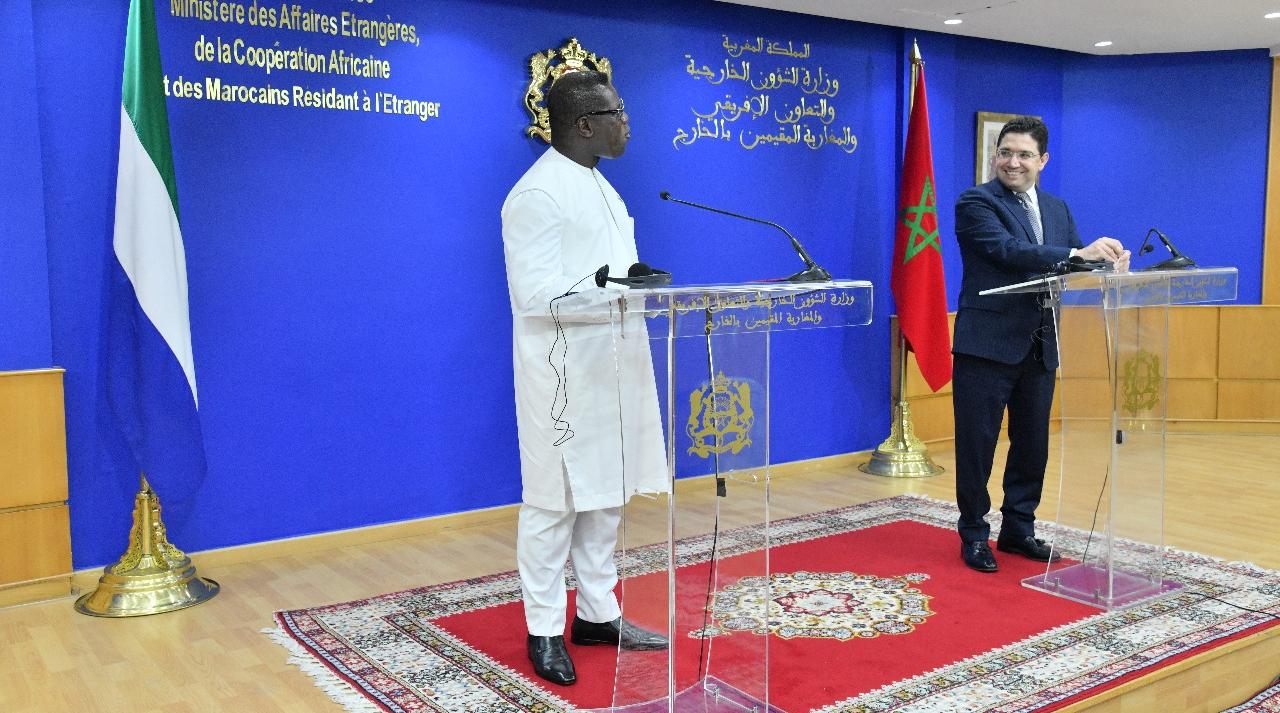 M. Bourita s'entretient à Rabat avec son homologue sierra-léonais