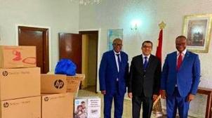 Le Maroc fait don de matériel informatique au profit de la task force du MAE de…