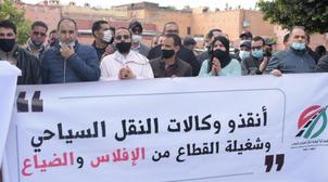 "مستقبل أسر كثيرة أصبح مهددا" ..أرباب النقل السياحي يحتجون ويطالبون الحكومة ب...
