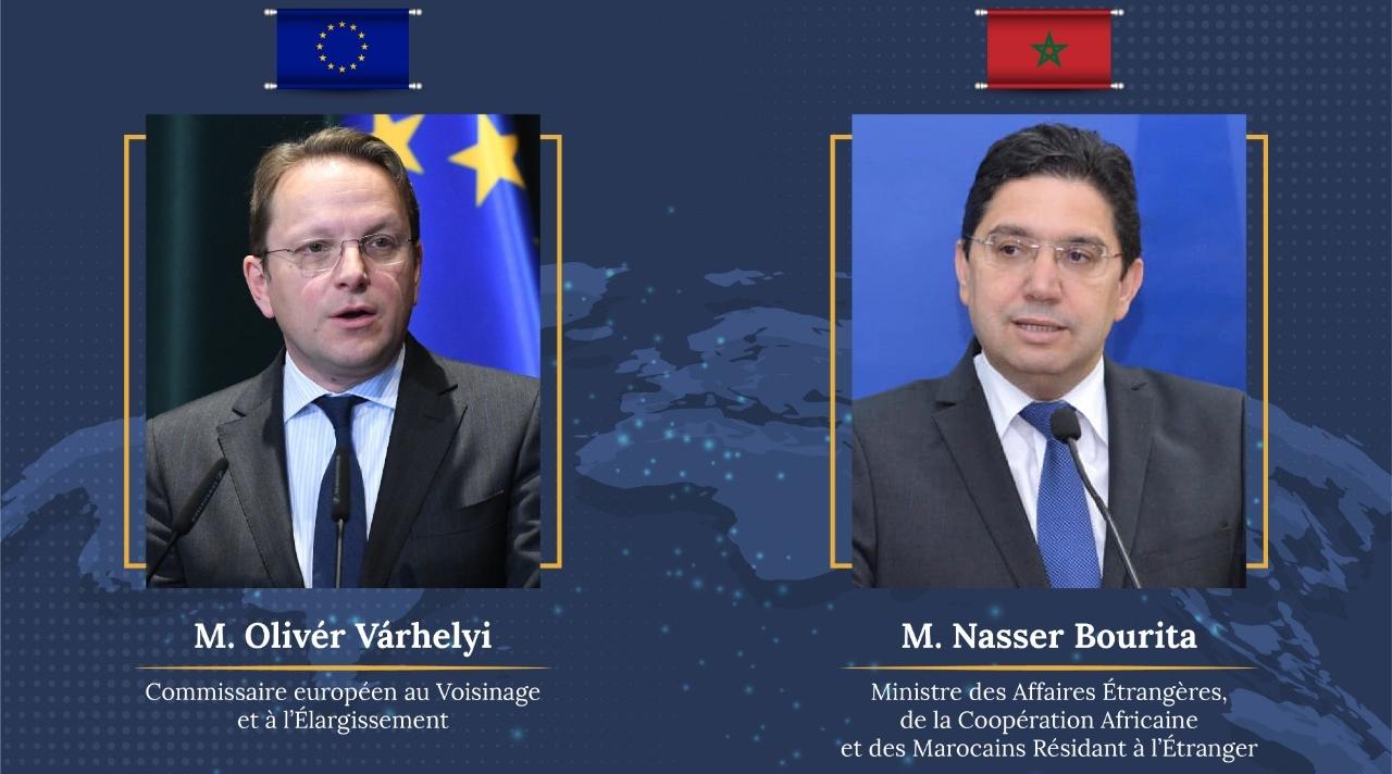 السيد بوريطة يتباحث مع المفوض الأوروبي المكلف بسياسة الجوار