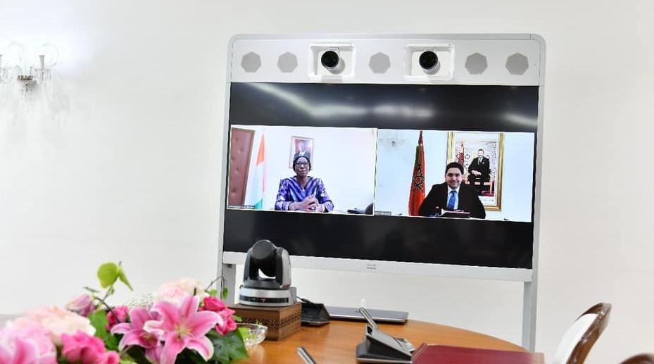 M. Bourita s'entretient avec son homologue ivoirienne