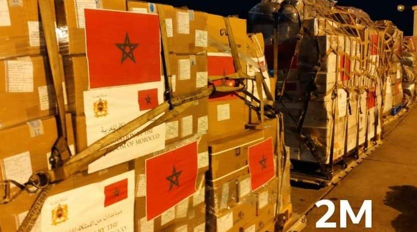 Aide humanitaire marocaine au profit des Palestiniens: Départ de deux avions mi…