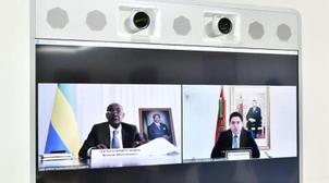 M. Bourita s'entretient avec son homologue gabonais