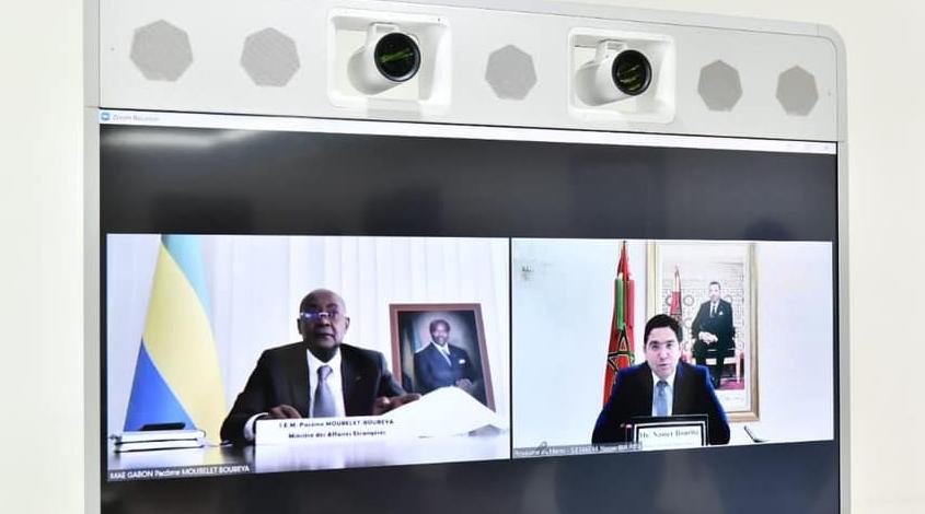 M. Bourita s'entretient avec son homologue gabonais