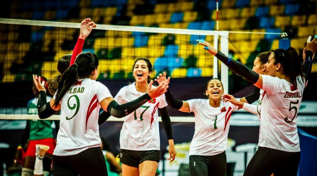 CAN de Volleyball / Dames (1er tour) : les volleyeuses marocaines dominent le S…